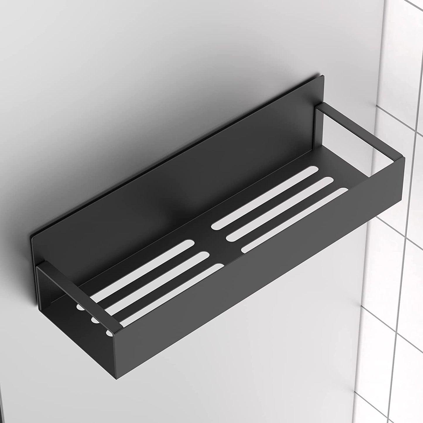 Metal 4 Pack Magnetic Spice Storage Rack Organizer for Refrigerator and Oven, Black Fridge Organizers and Storage