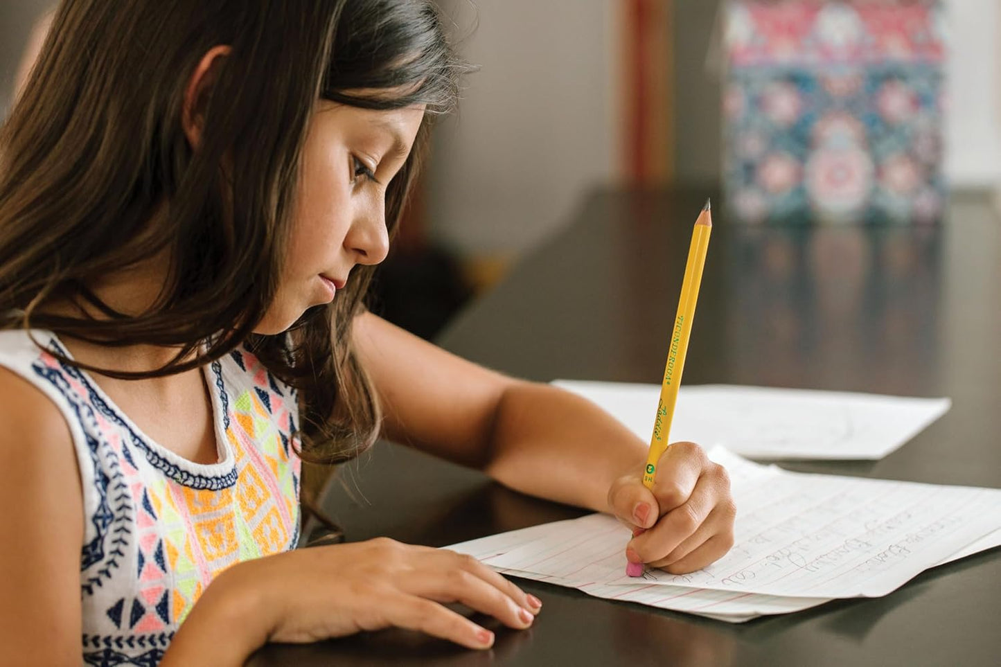 Laddie Wood-Cased Pencils, 2 HB Soft, with Erasers, Yellow, 12 Count