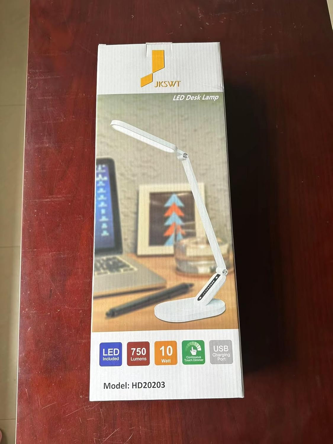 Desk Lamp, for Eye Care, Dimmable Table Lamp with 5 Colour Modes, 72 Leds with USB Charging Port, Touch Control and Memory Function, Office Lamp
