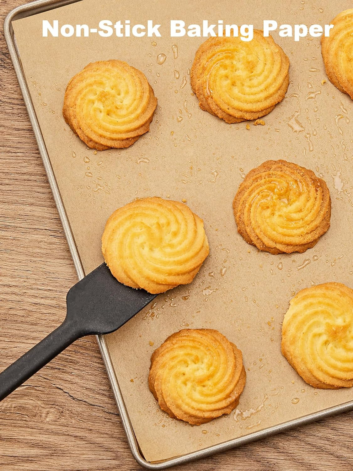400 Pcs Parchment Paper Baking Sheets, 12X16 Inches Non-Stick Precut Baking Parchment, for Baking Grilling Air Fryer Steaming Bread Cup Cake Cookie and More (Unbleached)