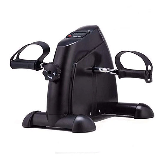 Mini Exercise Bike, under Desk Bike Pedal Exerciser, Portable Foot Cycle Arm & Leg Peddler Machine with LCD Screen Displays