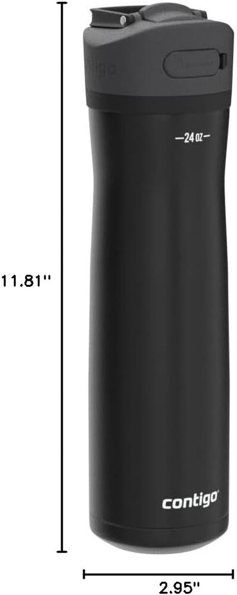 Ashland 2.0 Water Bottle with AUTOSPOUT Lid 24Oz. Licorice