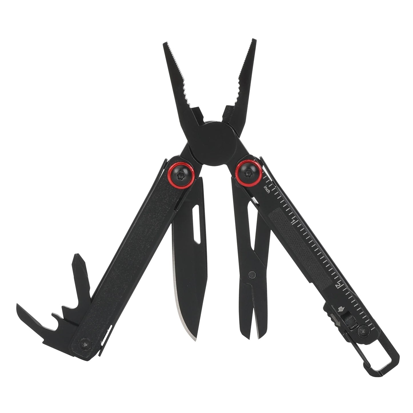 Uberall 11-In-1 Folding Mini Multi-Tool Ultra Compact with Leather Sheath, Multi-Function