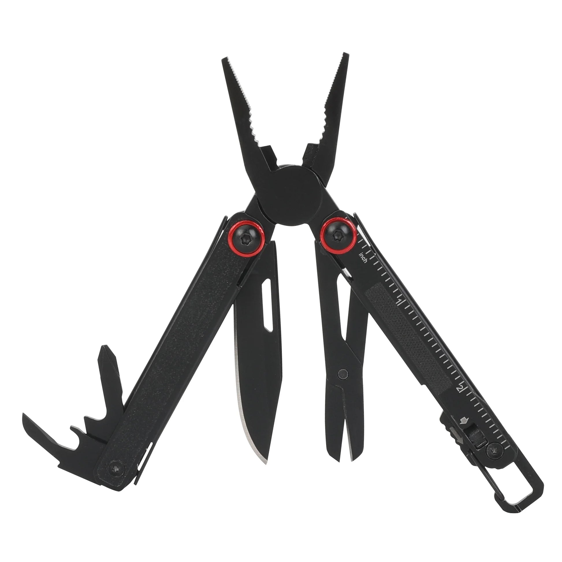 Uberall 11-In-1 Folding Mini Multi-Tool Ultra Compact with Leather Sheath, Multi-Function