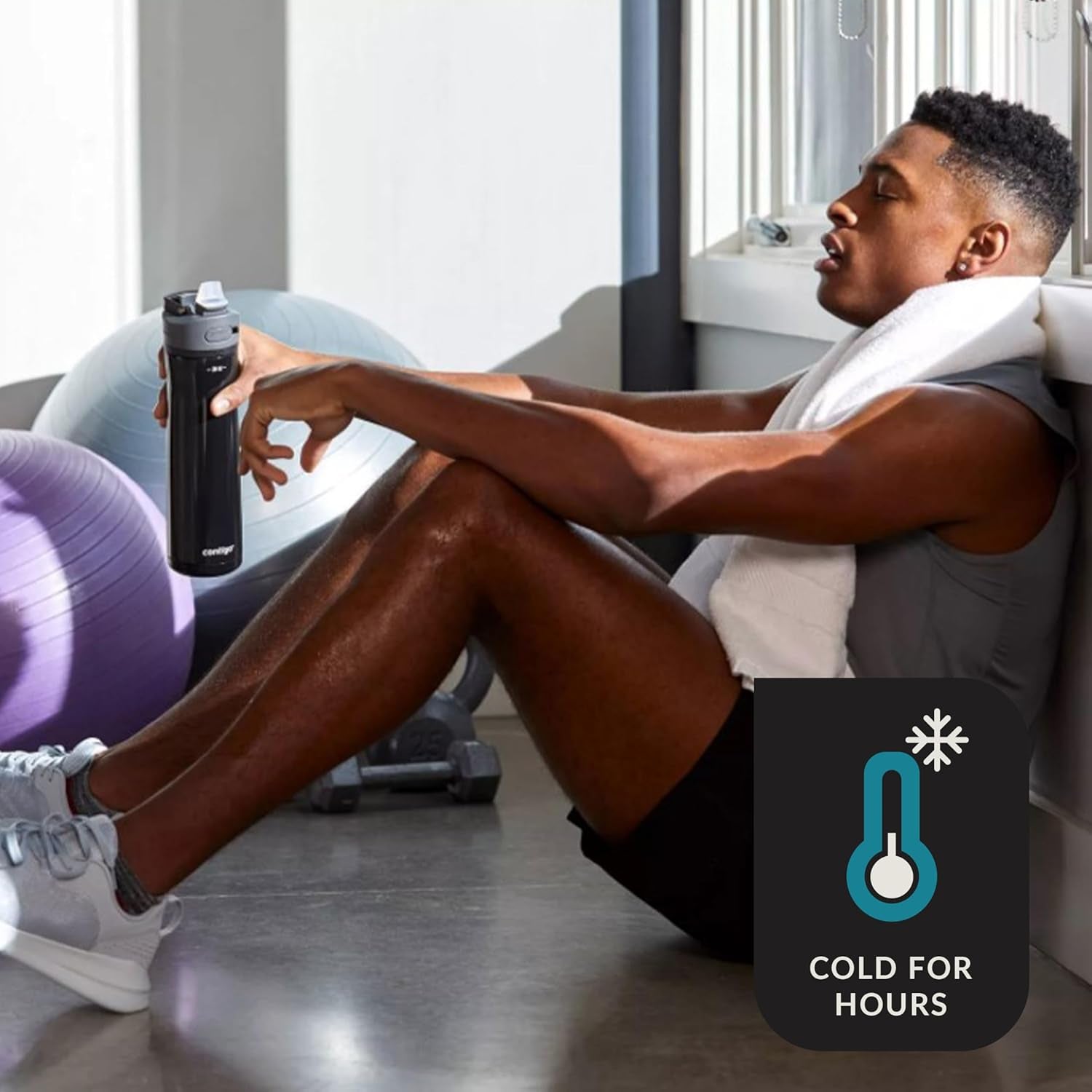 Ashland 2.0 Water Bottle with AUTOSPOUT Lid 24Oz. Licorice