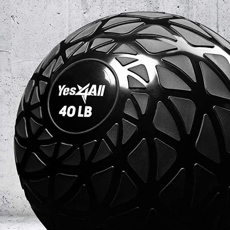 Slam Balls, 10-40Lb Weighted Ball Weight, Durable PVC Sand Filled Workout Dynamic Slam Ball for Core Strengthen
