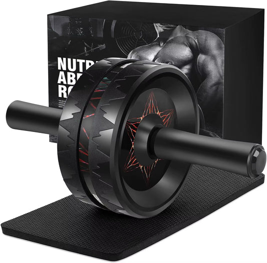 AB Roller Wheel Ab Roller for Abdominal Workout and Core Strength Training Portable Ab Wheel Roller Exercise for Men Women Fitne