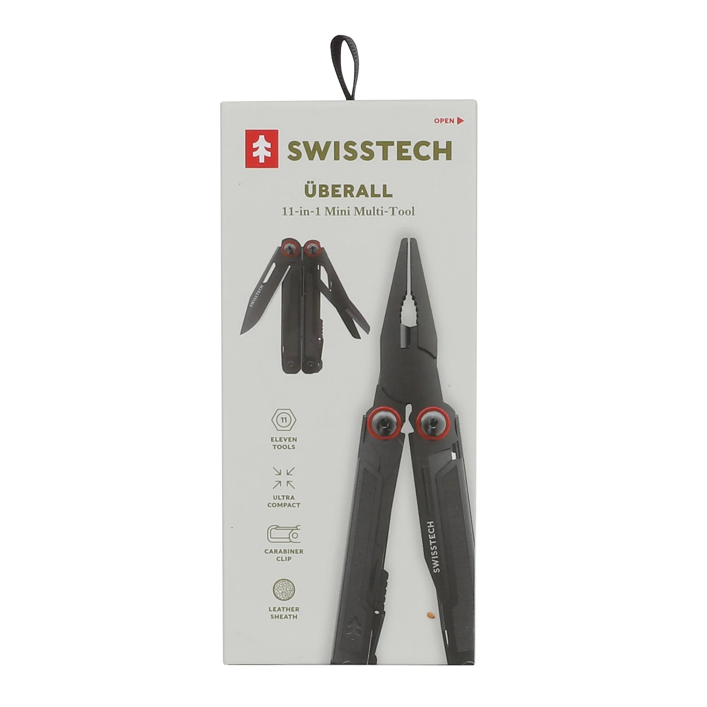 Uberall 11-In-1 Folding Mini Multi-Tool Ultra Compact with Leather Sheath, Multi-Function