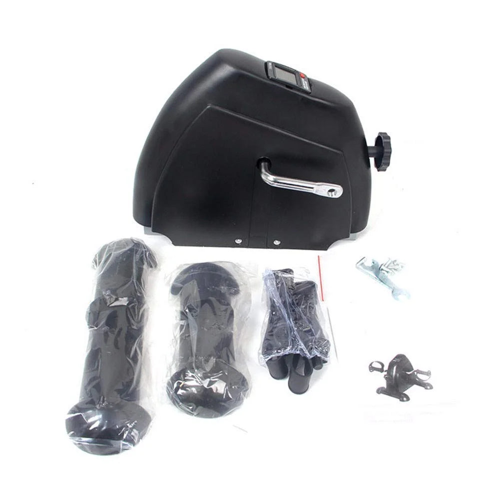 Mini Exercise Bike, under Desk Bike Pedal Exerciser, Portable Foot Cycle Arm & Leg Peddler Machine with LCD Screen Displays