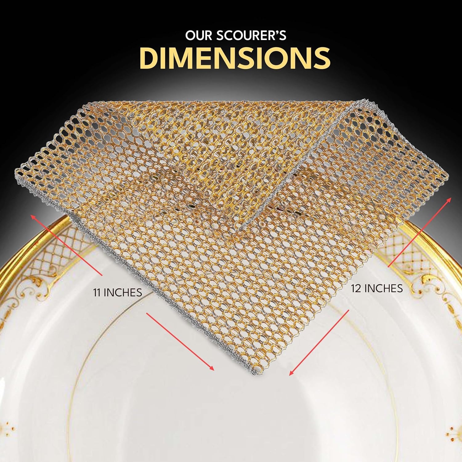 Heavy Duty Non-Scratch Dish Scrubbers for Cleaning Dishes & Pots (6Pcs) - Replace Kitchen Sponges for Dishwashing with Our Scouring Pads - Try Our Alternative Dish Washing Scrub