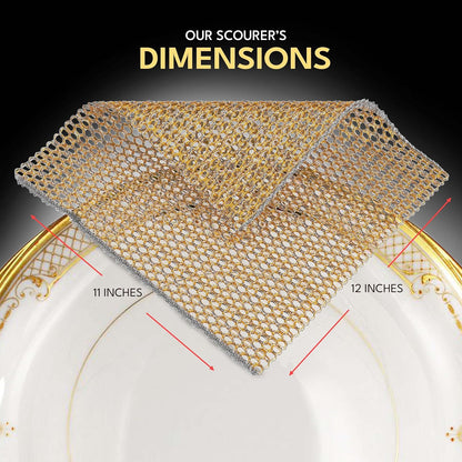 Heavy Duty Non-Scratch Dish Scrubbers for Cleaning Dishes & Pots (6Pcs) - Replace Kitchen Sponges for Dishwashing with Our Scouring Pads - Try Our Alternative Dish Washing Scrub