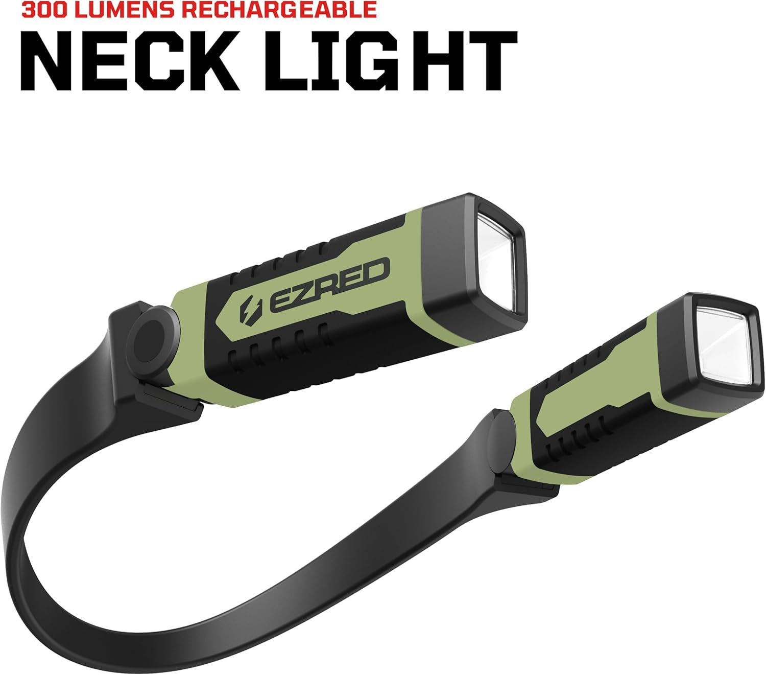 ANYWEAR Rechargeable Neck Light for Hands-Free Lighting, Soft Green