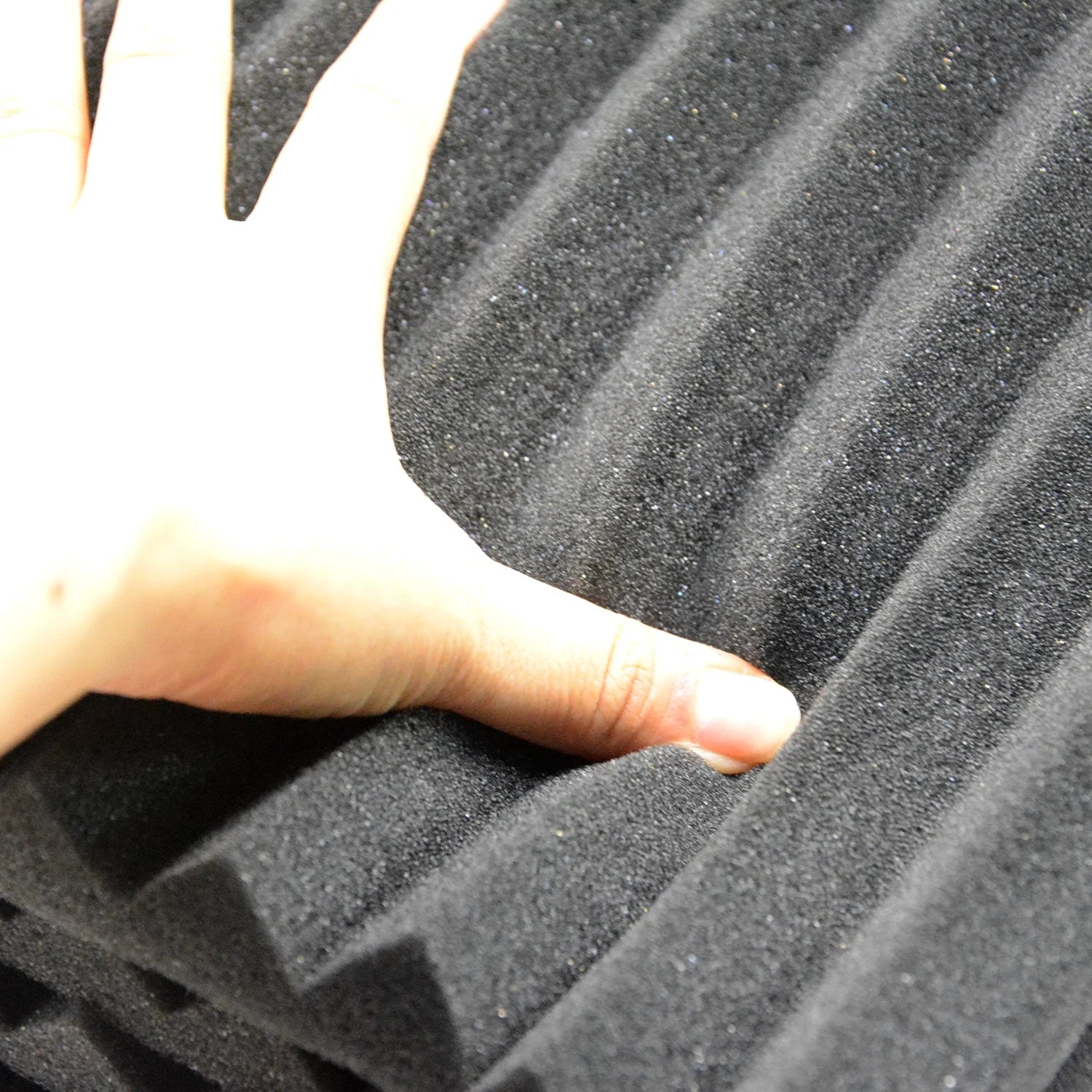 24 Pack Acoustic Panels Studio Soundproofing Foam Wedges Panels, 1" X 12" X 12" Sound Insulation Absorbing, Black