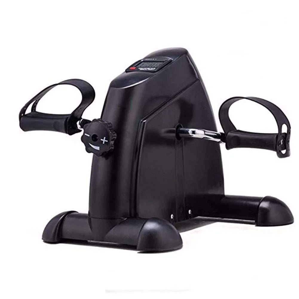 Mini Exercise Bike, under Desk Bike Pedal Exerciser, Portable Foot Cycle Arm & Leg Peddler Machine with LCD Screen Displays