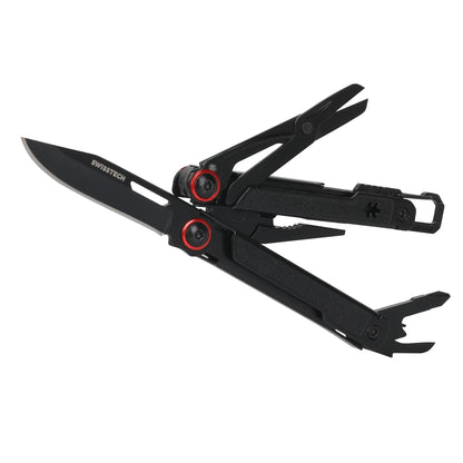 Uberall 11-In-1 Folding Mini Multi-Tool Ultra Compact with Leather Sheath, Multi-Function