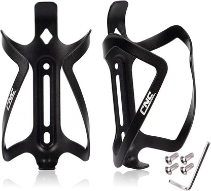 Bike Water Bottle Holder, 2-Pack Bike Water Bottle Cage for Road Bike/Mountain Bike，Black