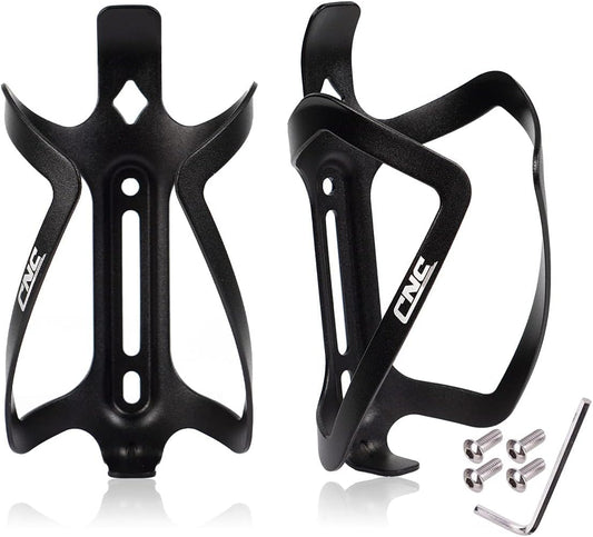 Bike Water Bottle Holder, 2-Pack Bike Water Bottle Cage for Road Bike/Mountain Bike，Black