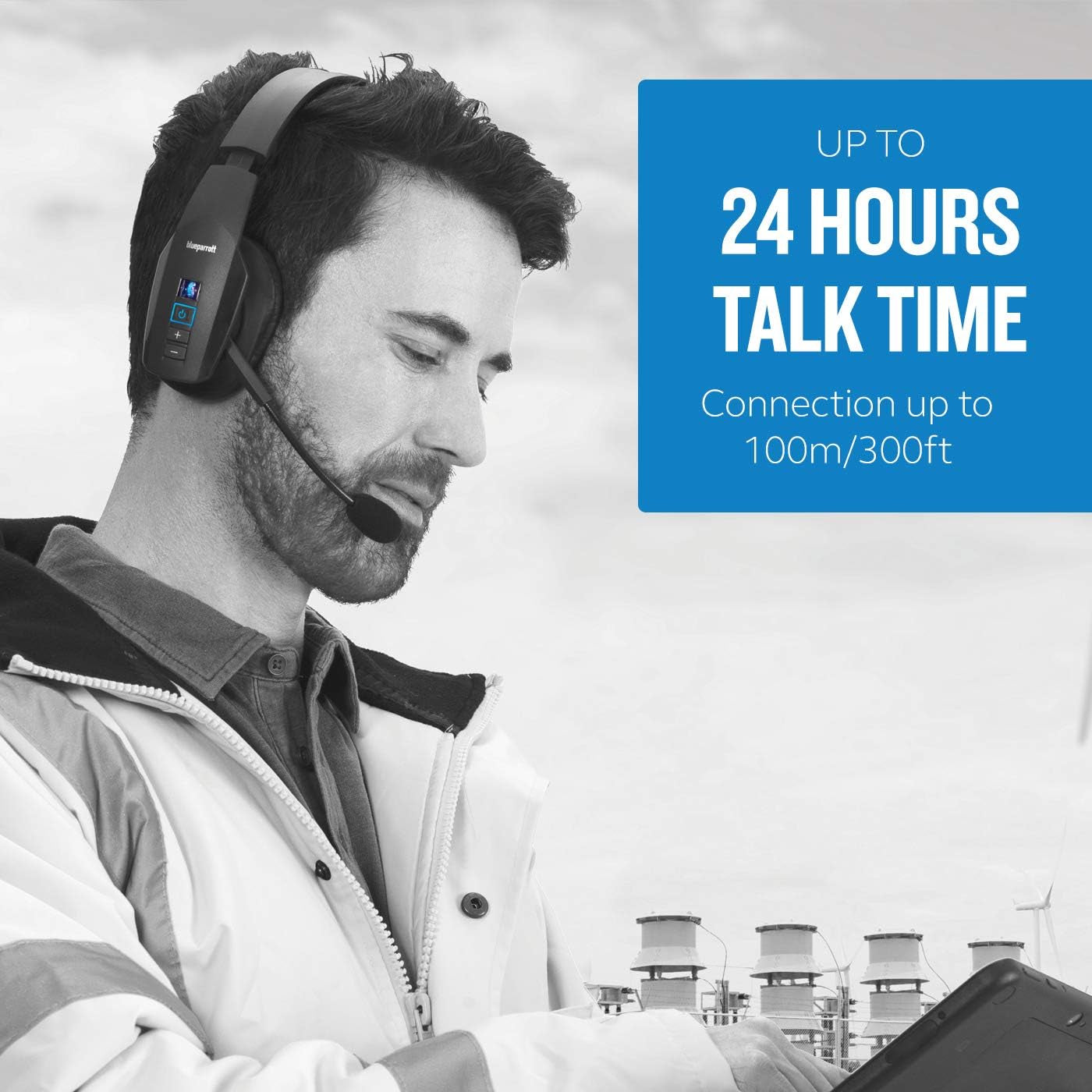 B450-XT Noise Cancelling Bluetooth Headset – Industry Leading Sound with Long Wireless Range, Extreme Comfort and up to 24 Hours of Talk Time