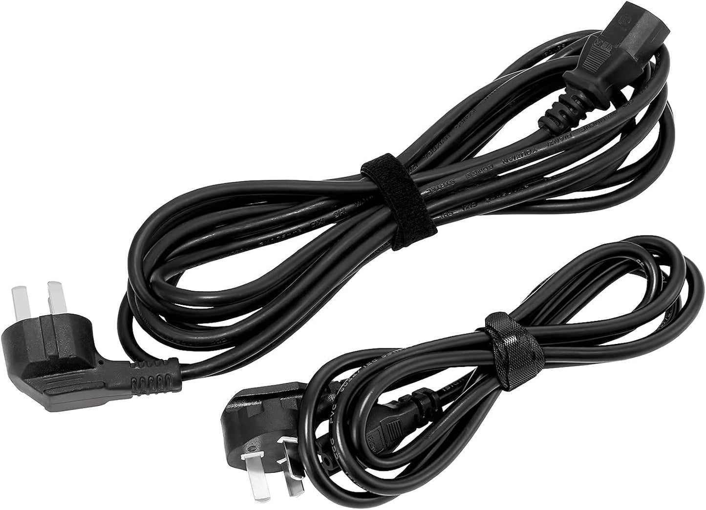 100Pk Reusable Cable Ties Cable Straps,  6''X0.47'' Thin Wire Cord Organization Ties with Hook and Loop for Home, Office and Data Centers(Black)