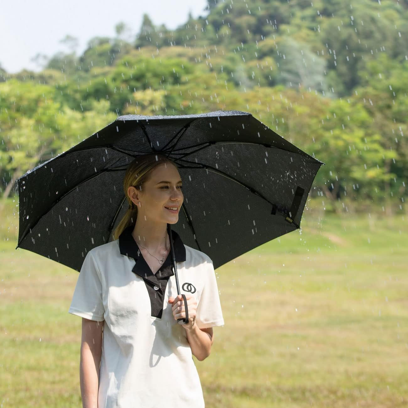 Compact Reverse Folding Umbrella Auto Windproof Travel Umbrella
