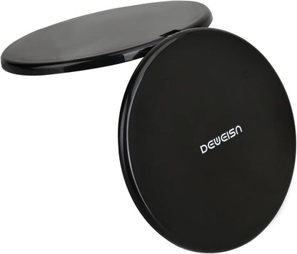 Magnifying Compact Cosmetic Mirror Elegant Pocket Handheld Makeup Mirror with Powerful 10X Magnification and 1X True View Mirror for Travel or Your Purse
