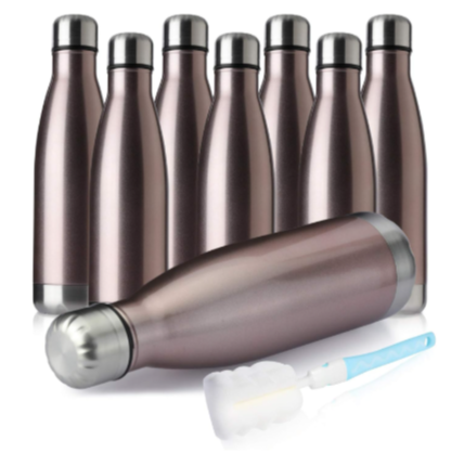 Vacuum Stainless Steel Water Bottles – 12 Pack