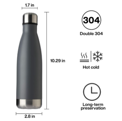 Vacuum Stainless Steel Water Bottles – 12 Pack
