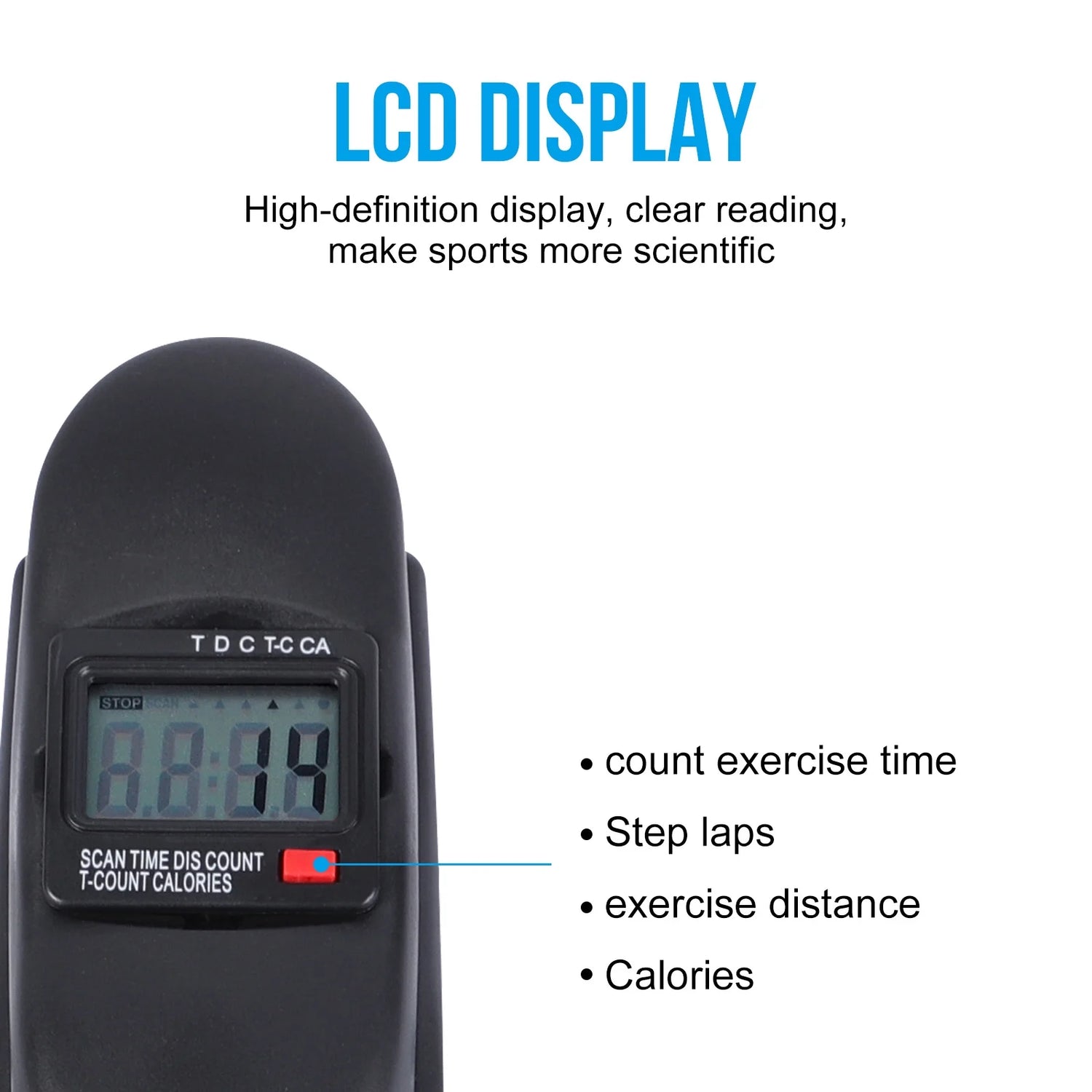Mini Indoor Pedal Exerciser Cycle Bike Leg Arm Desk W/Lcd Display Fitness Portable Pedal Stationary Bike Home Exercise Black