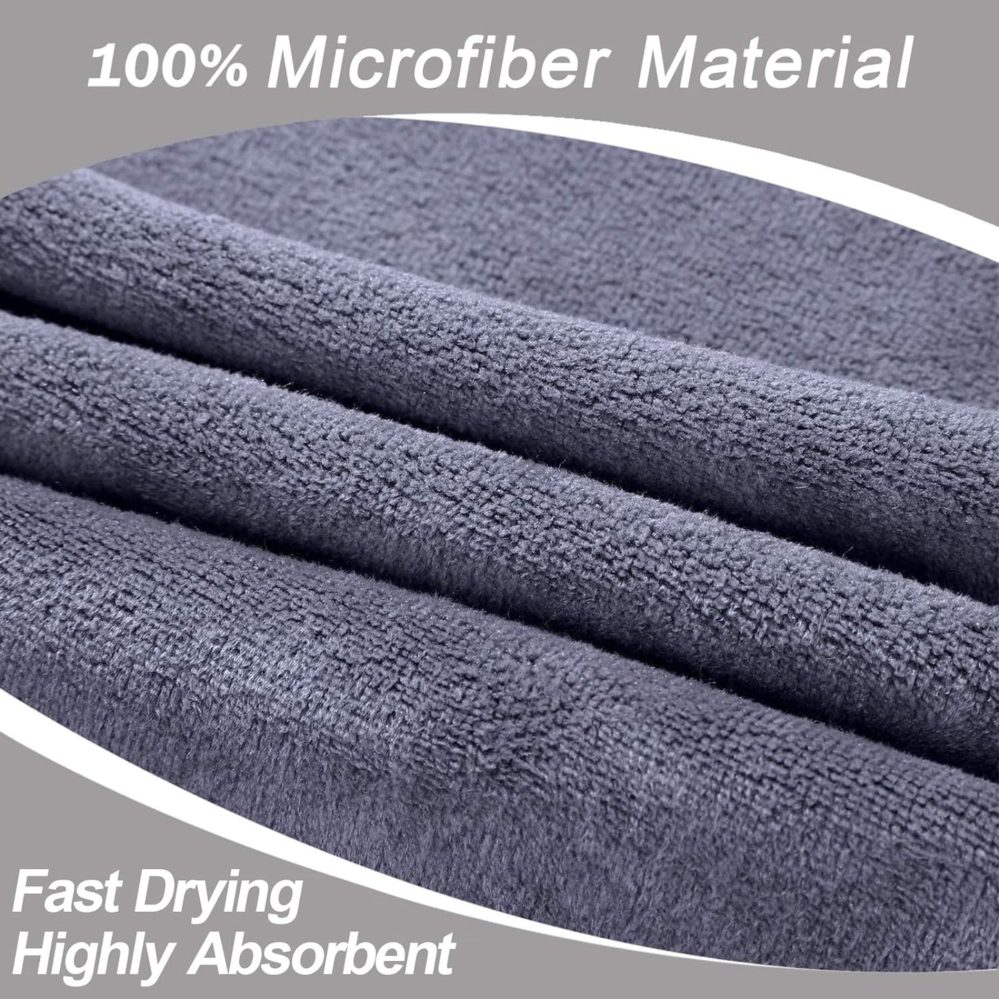 Gym Towels Set, Microfiber Sports Towel for Men and Women, Super Soft and Quick-Drying 3-Pack Set Towel, for Tennis, Yoga, Cycling, Swimming (1Blue+1Purple+1Gray, 14" X 29")