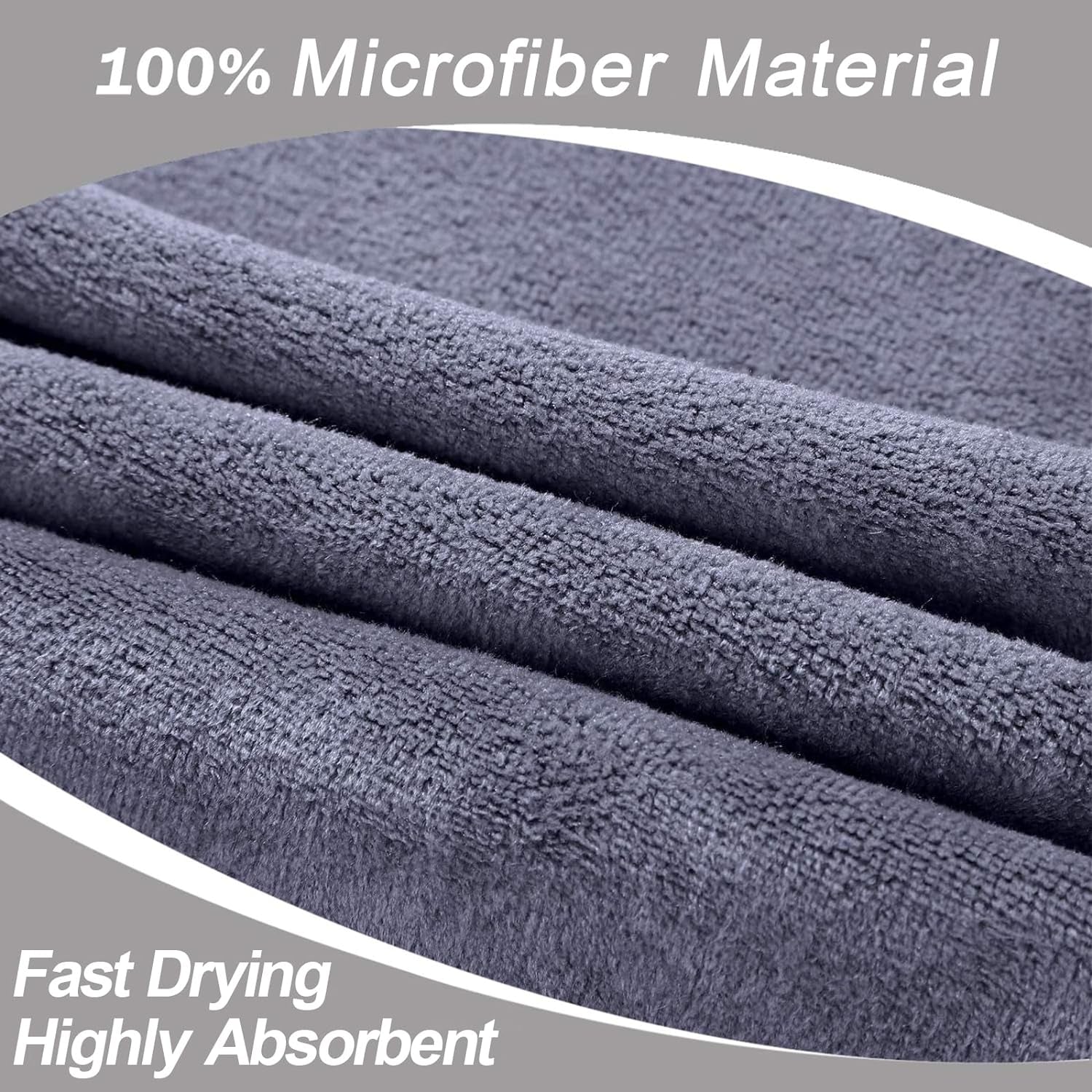 Gym Towels Set, Microfiber Sports Towel for Men and Women, Super Soft and Quick-Drying 3-Pack Set Towel, for Tennis, Yoga, Cycling, Swimming (1Blue+1Purple+1Gray, 14" X 29")