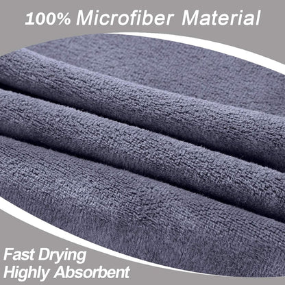 Gym Towels Set, Microfiber Sports Towel for Men and Women, Super Soft and Quick-Drying 3-Pack Set Towel, for Tennis, Yoga, Cycling, Swimming (1Blue+1Purple+1Gray, 14" X 29")