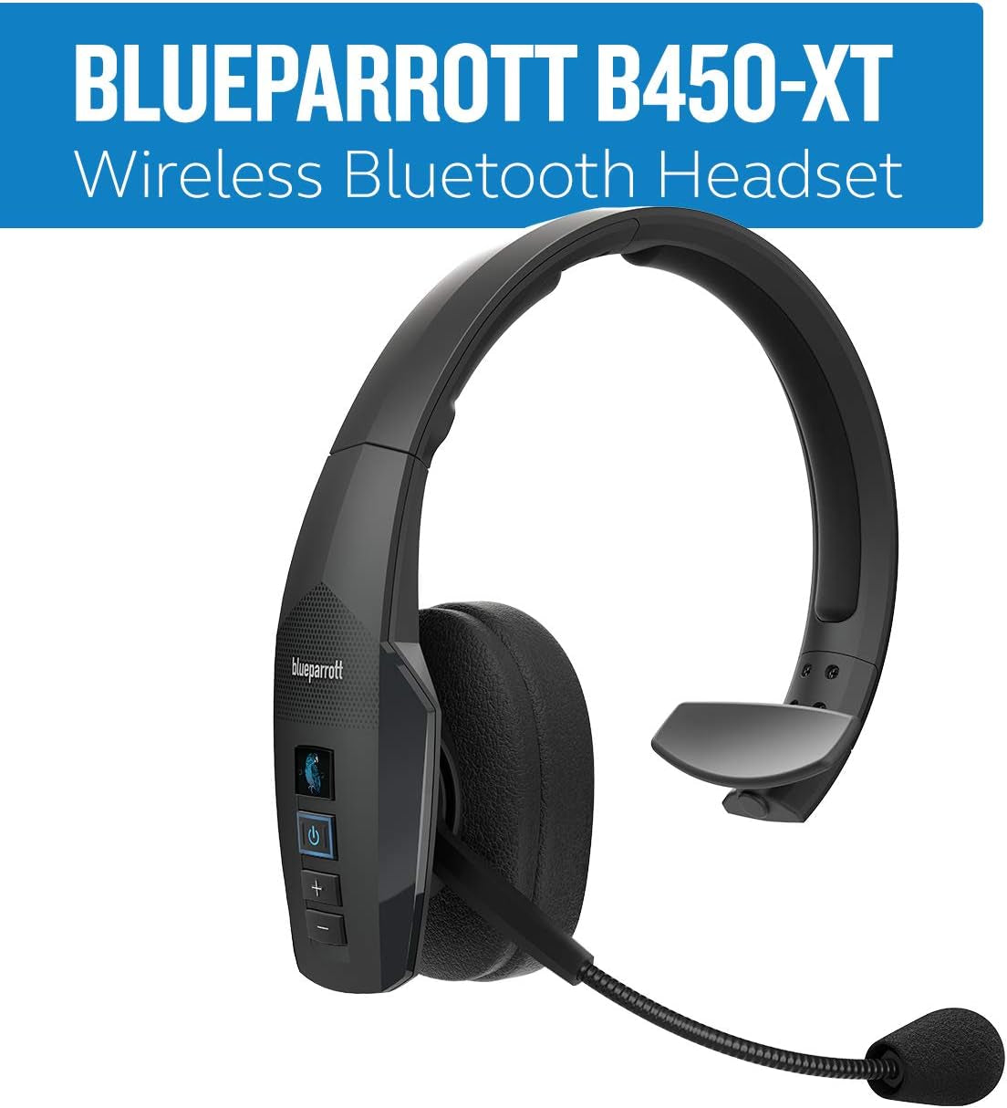B450-XT Noise Cancelling Bluetooth Headset – Industry Leading Sound with Long Wireless Range, Extreme Comfort and up to 24 Hours of Talk Time