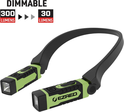 ANYWEAR Rechargeable Neck Light for Hands-Free Lighting, Soft Green