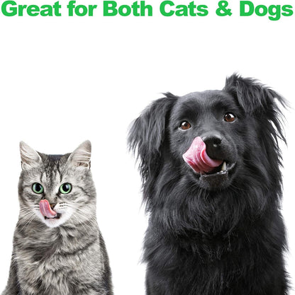 Elevated Dog and Cat Bowls - Decorative 6.5-Inch-Tall Raised Stand with 2 Stainless-Steel Food and Water Bowls - Hold 40Oz Each by  (Black)