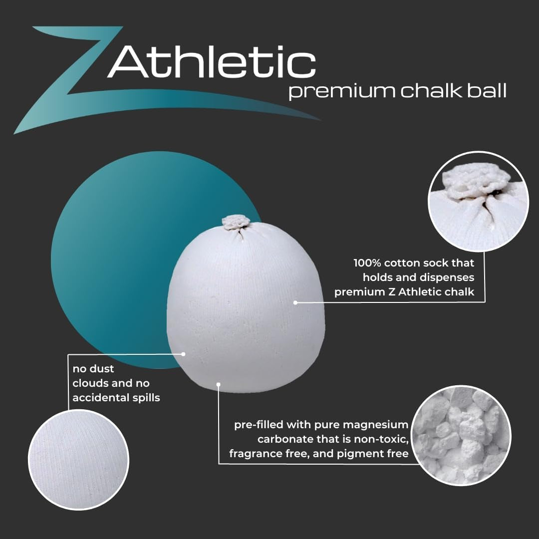 Gym Chalk Ball for Rock Climbing, Gymnastics, and Weightlifting