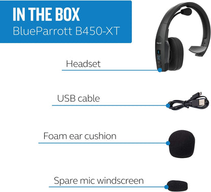 B450-XT Noise Cancelling Bluetooth Headset – Industry Leading Sound with Long Wireless Range, Extreme Comfort and up to 24 Hours of Talk Time